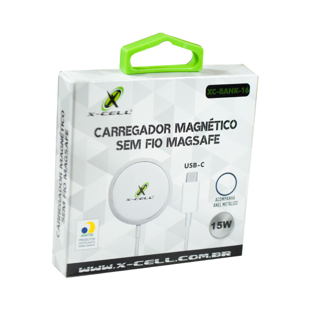 Carregador Magnético sem fio Magsafe Type C XC-BANK-16