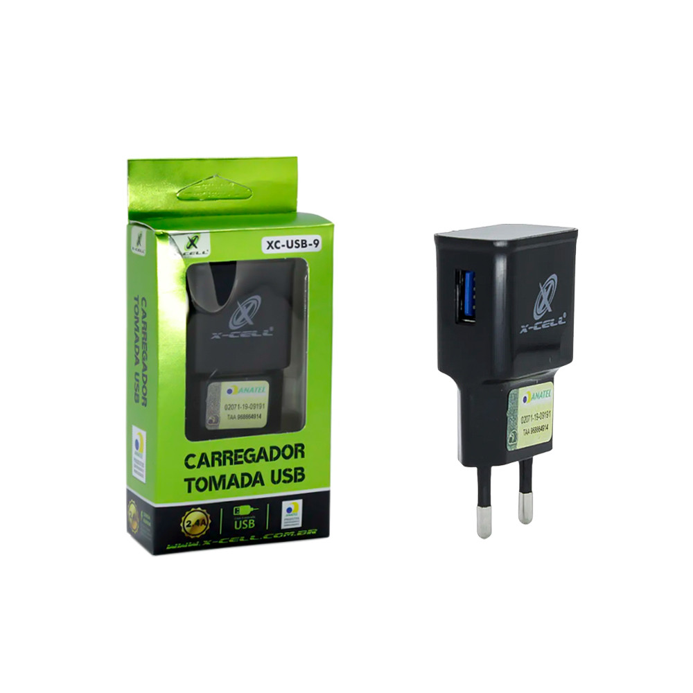 Carregador de Tomada UBS 2.4A XC-USB-9 X-Cell 