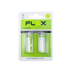 Pilha Alcalina Flex Cartela C/2 Unidades FX-AAK2