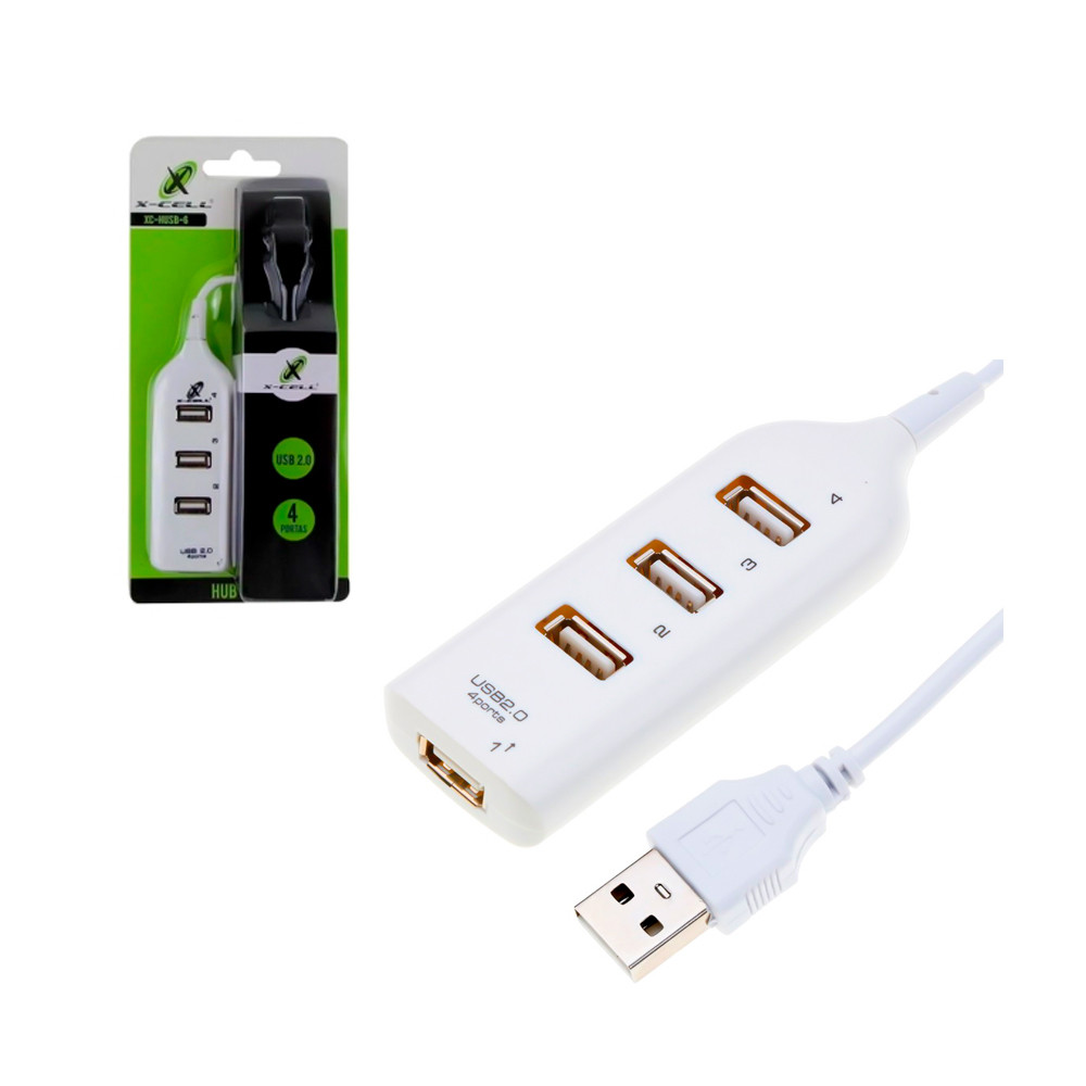 Mini Hub USB 4 Entradas X-Cell Xc-Husb-6