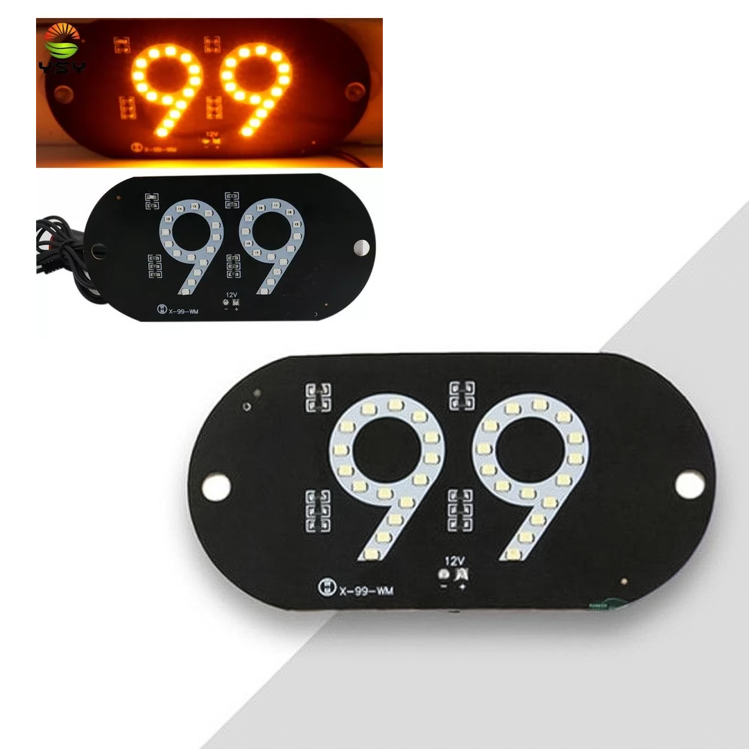 Placa Carro Led De Aplicativo 99