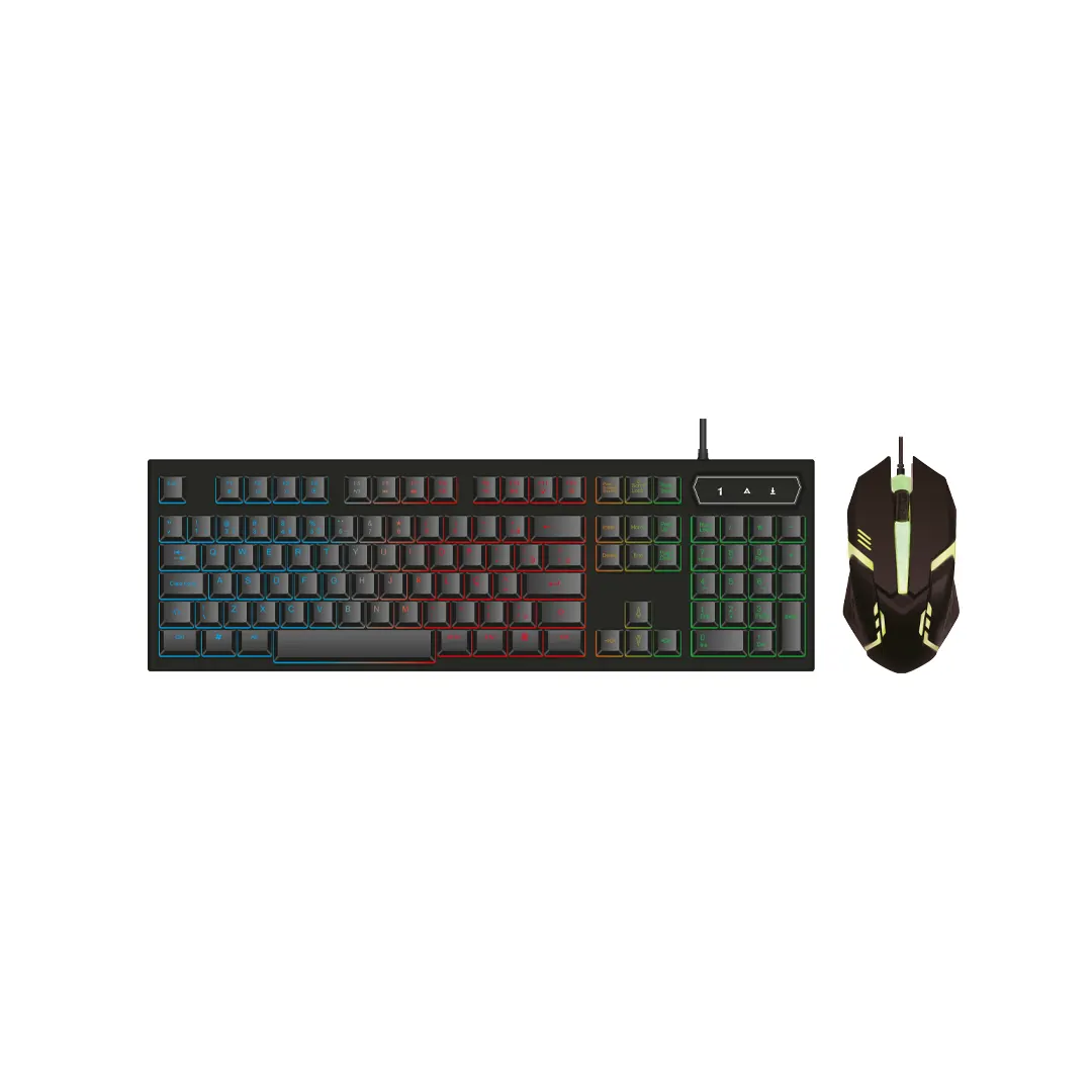 Teclado e Mouse Gamer Kit com fio Usb e Led RGB KNUP- KP-TE115