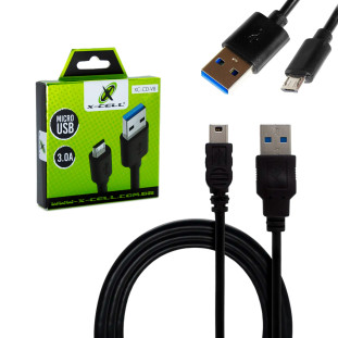 Cabo de dados USB/ Micro USB 3.0A XC-CD-V8