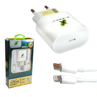 Carregador TURBO PD (25w) Cabo USB-C x Light 8P XC-UR29