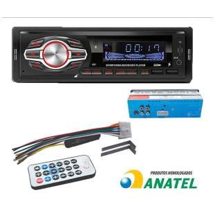 Som Automotivo Com Usb Bluetooth + Controle Knup KP-RA913 