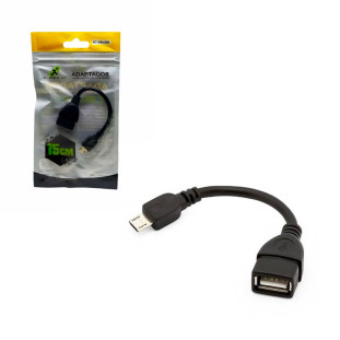 Cabo Adaptador OTG Micro USB x USB Fêmea XC-OTG