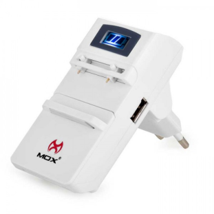 Carregador Mox Universal Digital U62 Bivolt Auto Stop 