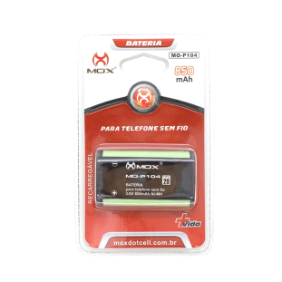 Bateria Mox P/Telefone S/Fio 2.4V 850mAh P104 