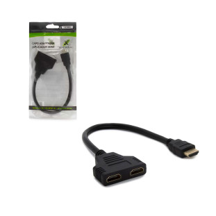 HDMI (macho) para 2 HDMI (fêmea) adaptador splitter XC-SW3